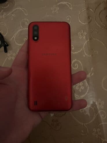 samsun a01: Samsung Galaxy A01, 16 GB, rəng - Qırmızı, İki sim kartlı, Zəmanət — 2