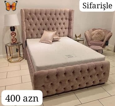 Садовая мебель на заказ: Двуспальная кровать, Платный матрас, Металл — 1