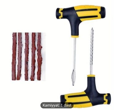 Şin, disk və təkərlər üçün digər aksessuarlar: Təkər təmiri dəsti. Avtomobil şiələrin təmir etmək üçün alətlər — 2