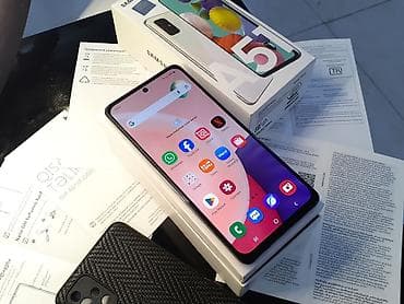samsung a14 5g: Samsung Galaxy A51, 128 GB, rəng - Ağ, Zəmanət, Düyməli, Sensor — 3