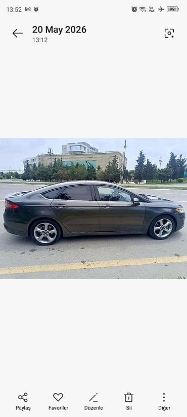 kia rio diffuser: Ford Fusion (sedan) – tünd boz rəng - Güclü və qənaətcil benzin — 2