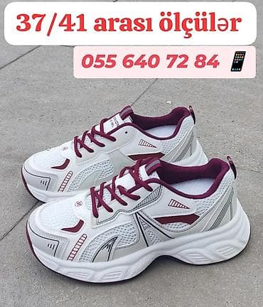 Rəng - Ağ Krossovkalar, Ölçü: 37, Uniseks