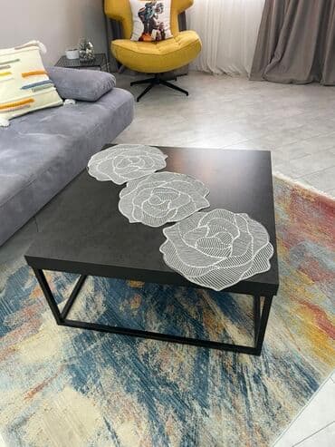 стол кухонный стекло: Журнальный стол, Квадратный стол — 1