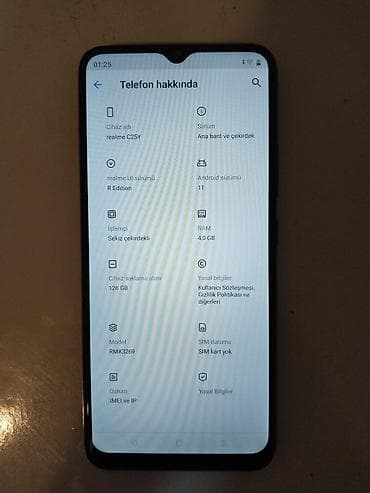 Telefon ehtiyat hissələri: Realme c25y satılır yaddaş 128 ram4 heç bir problemi yoxdu her şey — 6