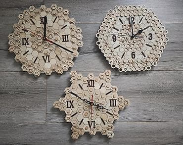 qara fon şekilleri: Divar saatları, Saniyə əqrəbi — 2