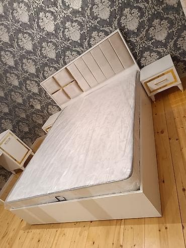 Офисная мебель на заказ: Mebel dəsti – çarpayı və tumba - Model: müasir minimal dizaynlı iki — 3