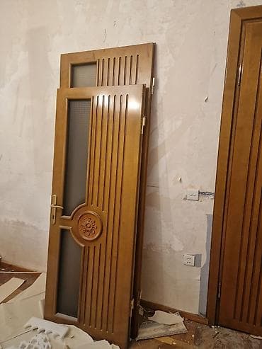 Taxta interyer qapıları – klassik dizayn, şüşəli model - Material