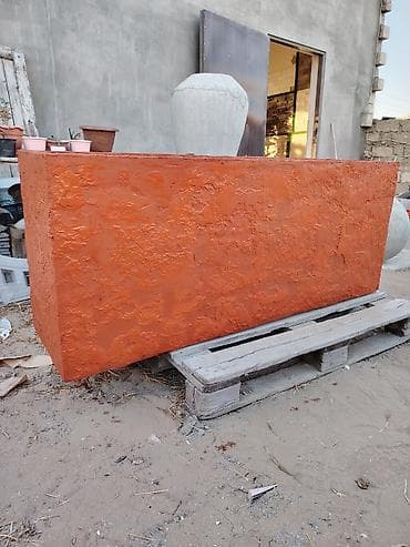 Uzun düzbucaqlı dekorativ dibçəklər – beton/şpaklyovka əsaslı Məhsul — 1