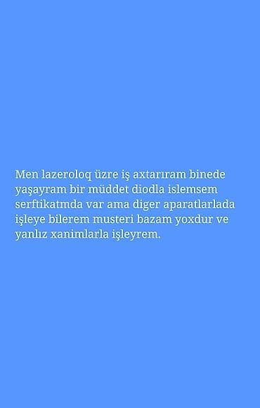 lazer epilasiya: Lazerloloq xidmətləri – yalnız xanımlar üçün - Binə qəsəbəsində — 1