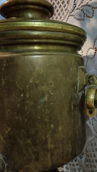 беговая дорожка в кредит: Старинный самовар, 1876 год, Медь, Состояние: Отличное — 3