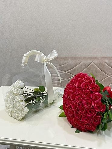 Məhsul: Dekorativ gül buketləri (süni/kompozit qızılgüllər)