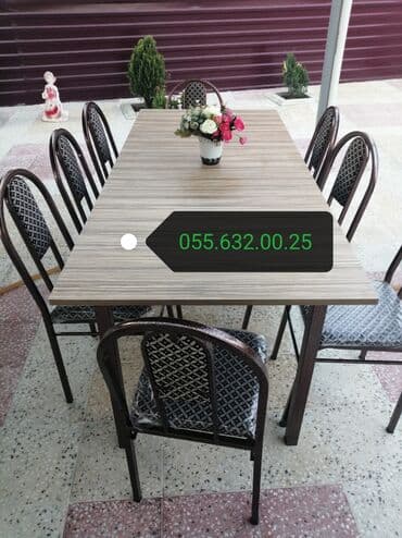 стол и стулья: Stol stul desti. Stullar. Stollar. Masalar. Masa və oturacaqlar — 13