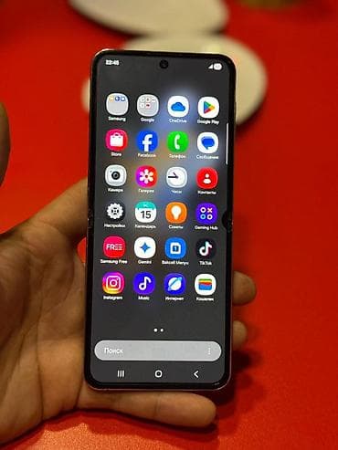 ТВ и видео: Samsung Galaxy Z Flip 4, цвет - Фиолетовый, Отпечаток пальца — 5