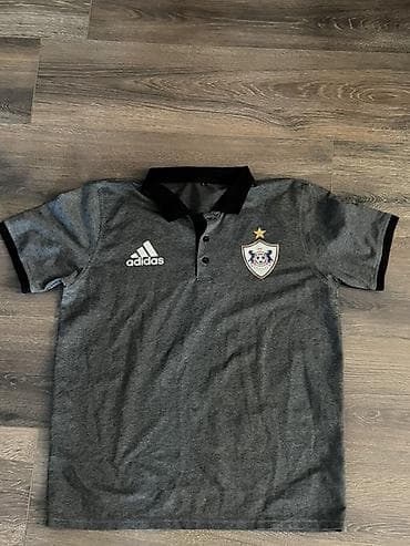 пол сапог: Məhsul: Adidas polo köynək – “Qarabağ FK” loqolu - Rəng: Tünd boz — 1