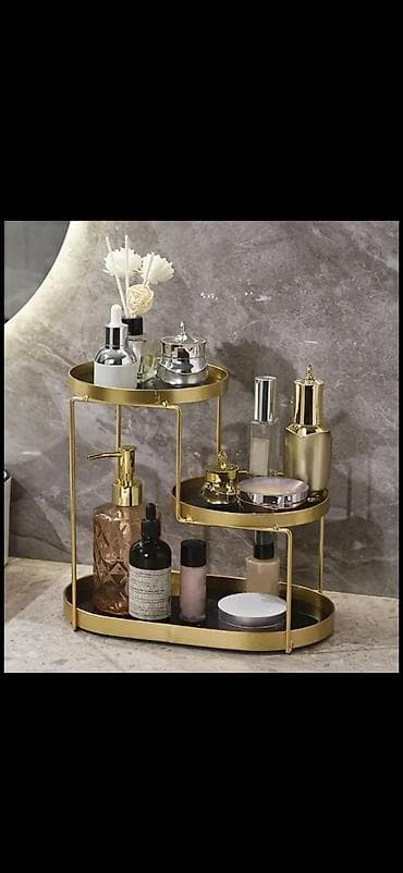 İki mərtəbəli kosmetik/aksesuar təşkilatçısı - Material: metal lalafo.az -da İki mərtəbəli kosmetik/aksesuar təşkilatçısı - Material: metal