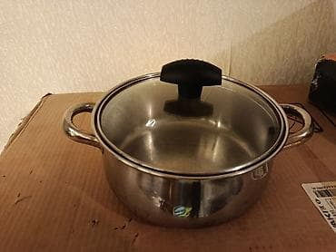 Qazan, rəng - Gümüşü, Paslanmayan polad