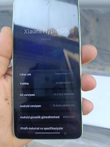 redmi note 8 satilir: Redmi Note 13, 256 GB, rəng - Yaşıl, İki sim kartlı — 9