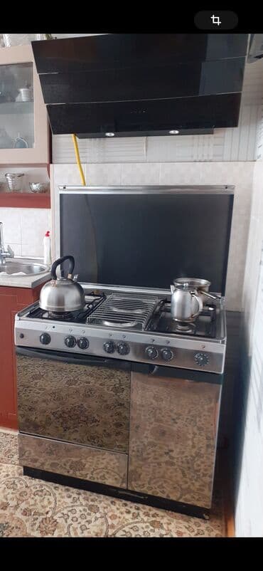 Qaz peci 6 gözludur 4 qaz 2 tökla dxovkasida var qril de var