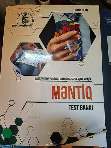 Tədris ədəbiyyatı: 1.Magistratura və Dövlət qulluğuna hazırlaşanlar üçün (Məntiq Test — 2
