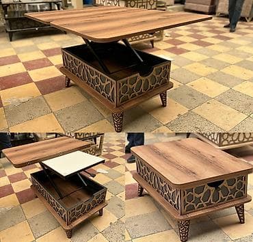 Jurnal masası, Yeni, Açılan, Dördbucaq masa