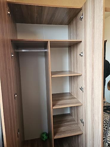 sifanerler: 4 qapılı, Güzgülü, Qəhvəyi, Taxta, Açılan, Düz dolab — 2