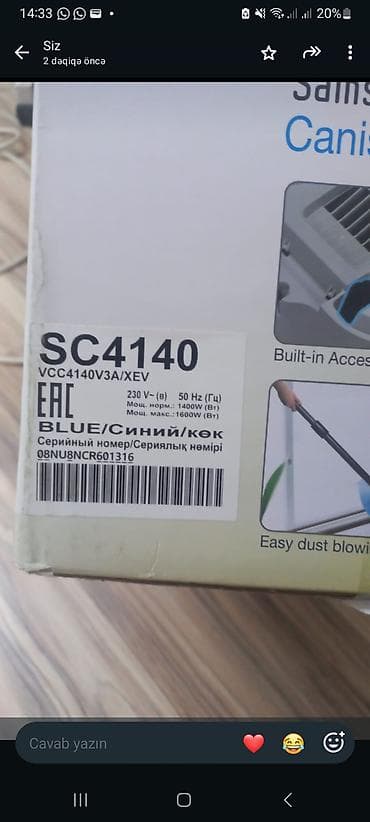 iphone 7 32: Samsung SC4140 (VCC4140V3A/XEV) tozsoran - Tip: Kanistr tipli — 2