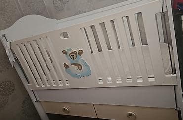 Beşiklər: Oğlan və qız üçün, Dördbucaq, Beşik, Matras ilə, Yellənmə mexanizmsiz — 1