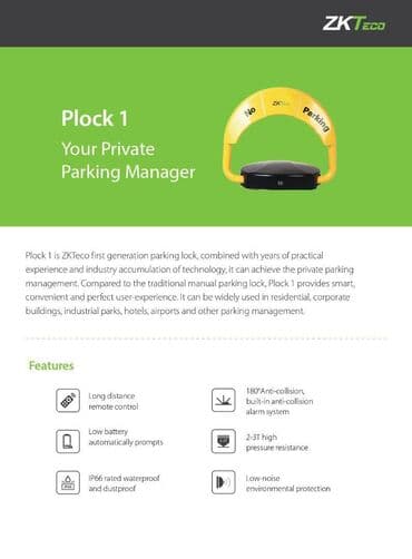 elektron darvazalar: Parklanma Plock1-Çin.! Parking Lock ZKTeco - Çin brendi və Çin — 6
