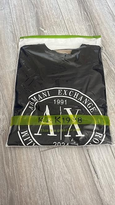 sortlar: Armani Exchange (A|X) qara rəngli kişi köynəyi - Razmer XL - Model — 1