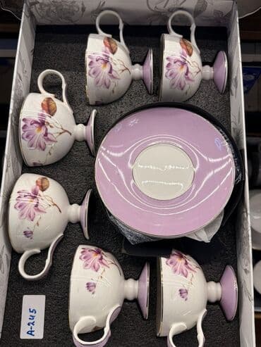 набор художника: Чайный набор, цвет - Белый, Фарфор, 6 персон — 19