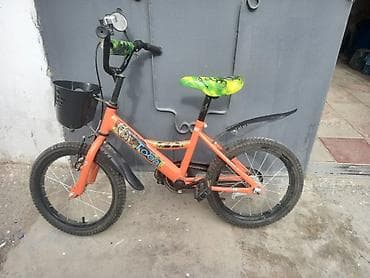 velosiped usaqlar ucun: Uşaq velosipedi – Toba, 16" - Rəng: narıncı - Çərçivə: polad - — 1