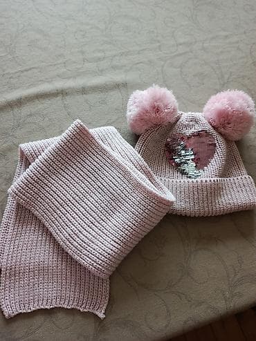 lisiçka uşaq eynəkləri: Uşaq papaq və şərf dəsti yeni kimi qalıb çox az istifadə olunub — 6