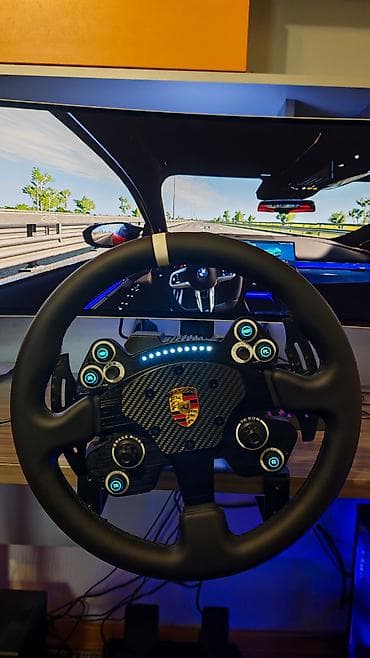 ps3 konsol: Moza R5 baza, Moza CS V2P (13 inch) sükan, Moza CRP2 (load cell) — 2