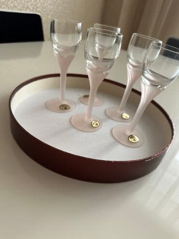 qab dəstləri: Qədəhlər, Şüşə, 18 ədədli dəst, Çexiya — 2