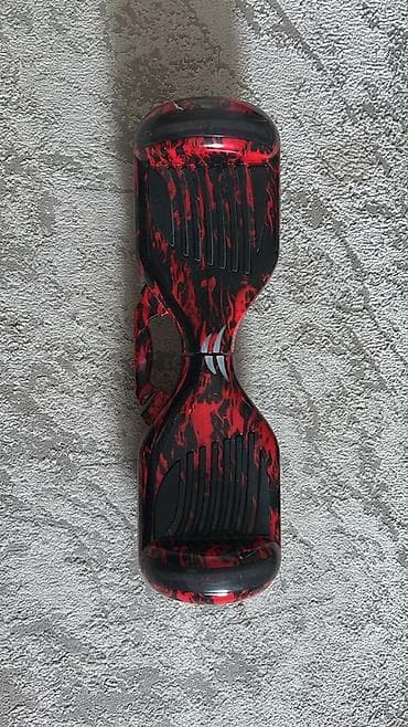 Elektrik nəqliyyatı: Elektrik hoverboard (gyroskuter) – 6.5” təkərli, alov naxışlı — 1