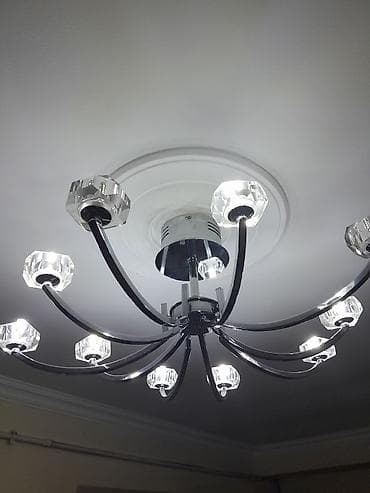 лед лампочки: Led люстра, 4 и более ламп, Металл — 1