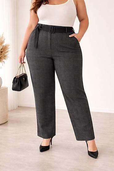 женские брюки: Брюки, XL, цвет - Черный — 1