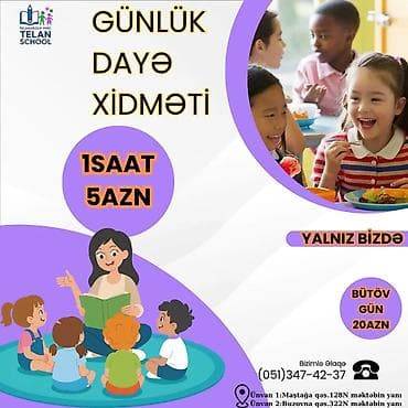 nanka: Uşaq bağçası və dayə xidməti.Gündüz və gecə dayə xidməti üçün müraciət — 2