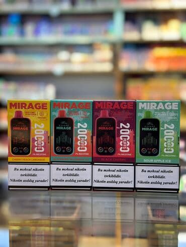 Чехлы: Məhsulun adı:Mirage Tüstü sayı:20 000 Məhsul haqqında:e-maye və — 4