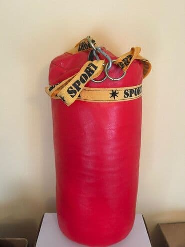 adam boks torbası: Qırmızı boks armudu asılqanlı - İdman üçün asılqanlı boks kisəsi — 2