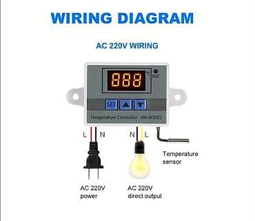istilik qizdirici: XH-W3002 Rəqəmsal Temperatur Nəzarətçi (AC 220V) - 220V AC ilə — 1