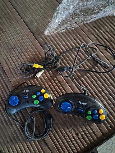 мини системный блок игровой: Məhsul: 16-Bit retro oyun seti – 2 ədəd naqilli joystick və AV çıxışlı — 2