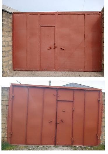 İşlənmiş Dəmir Həyət darvazası, Yana açılan, Mexaniki, Qapı ilə, rəng - Qırmızı, Kredit yoxdur