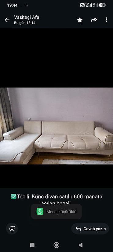 divan xırdalan: ✅Tecili Künc divan satılır 600 manata açılan bazali.
Xirdalan*afa1070 — 1