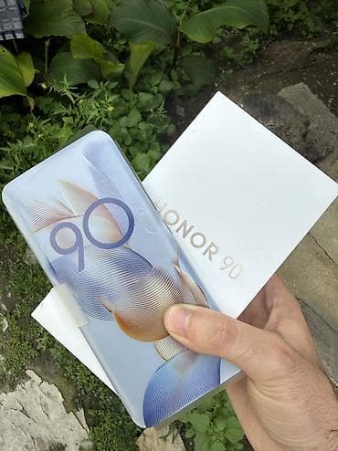 90 pil: Honor 90, 256 GB, rəng - Qara, Zəmanət, Barmaq izi, Simsiz şarj — 1