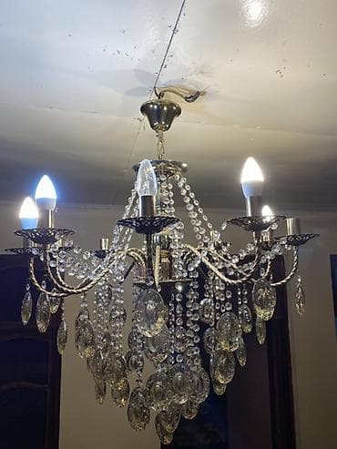 şamdam: Çılçıraq, 10 və daha çox lampa, Metal — 7