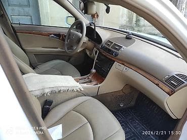 bmw 318 1995: Mercedes-Benz E320 (W211) sedan - Rəng: Ağ, zərif xrom detallarla - — 3