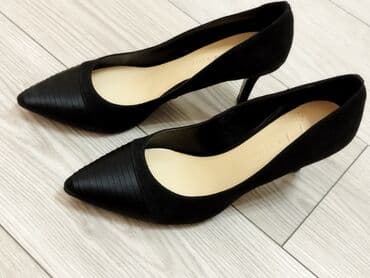 зеленые туфли: Туфли, Charles&Keith, Размер: 37.5, цвет - Черный, Новый — 3