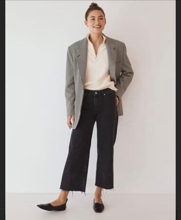 i̇ldırımlı qadın leqqinsləri: Mango Şalvar Razmer 44 Rəng Qara Təzədir, heç geyinilməyib. Etiketi — 4