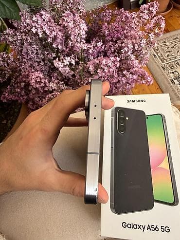 sim: Samsung Galaxy A56 5G, 256 GB, rəng - Boz, Barmaq izi, İki sim kartlı, Face ID — 6